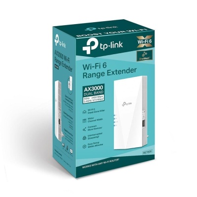 TP-link AX3000 Wi-Fi Mesh Range Extender, RE700X, 1 Port Ethernet Gigabit, 2 Antene interne, Standarde Wireless, IEEE 802.11a/n/ac/ax 5GHz, IEEE 802.11b/g/n/ax 2.4GHz, frecventa 2.4, 5 Ghz, 574 Mbps at 2.4GHz, 2402 Mbps at 5GHz. - Img 3
