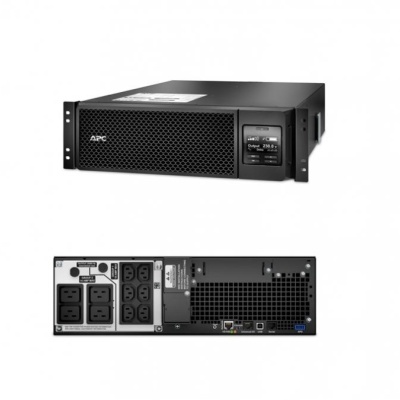 UPS APC Smart-UPS SRT online dubla-conversie 5000VA / 4500W 6 conectoriC13 4 conectori C19 extended runtime rackabil, baterie APCRBC140,optional extindere garantie cu 1/3 ani (WBEXTWAR1YR- SP-05/WBEXTWAR3YR-SP-05),3 ani garantie echipament si 2 ani