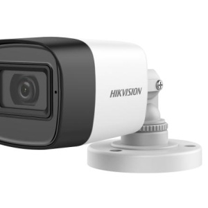 Camera de supraveghere Mini Bullet 2MP Hikvision DS-2CE16D0T- ITPFS(2.8MM), lentila fixa: 2.8mm, iluminare min.: 0.01 Lux @ (F2.0, AGC ON), 0 Lux cu IR: 25m, iesire: TVI/AHD/CVI/CVBS, alimentare: 12 VDC ± 25%, protectie: IP67, dimensiuni: 58 mm × 61 mm ×