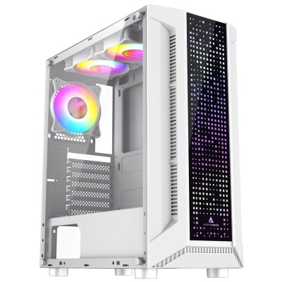 Carcasa ALPHAGEAR Trickster RGB, RGB, Mid Tower, White