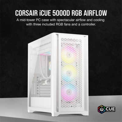 Carcasa Corsair iCUE 5000D RGB Airflow Mid Tower ALB - Img 4