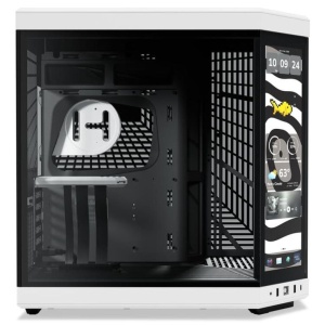 Carcasa HYTE Y70 Mid Tower ALB/NEGRU, Tempered Glass, Sloturi Expansiune 11, Drive Bays: 2x3.5" 2x2.5", Ventilatoare Suportate: 9 x120mm sau 7x 140mm (lateral: 3x120mm/2x140mm, sus: 3x120mm/2x140mm, spate: 1x120mm/1x140mm, jos: 2x120mm/2x140mm), Format - Img 4