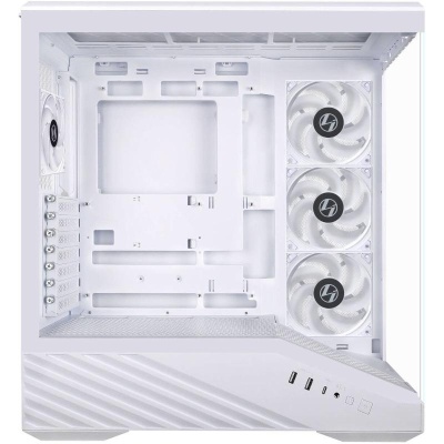 Carcasa LIAN LI VECTOR V100 RGB ALB, Tempered Glass, Sloturi Expansiune 9, Drive Bays: 1x3.5" 1x2.5", Ventilatoare Suportate: 9, Ventilatoare Incluse: 4x120mm Format Placa De Baza Suportat: Mini-ITX, Micro-ATX, ATX, Lungime Maxima Placa Video: 420mm, - Img 2
