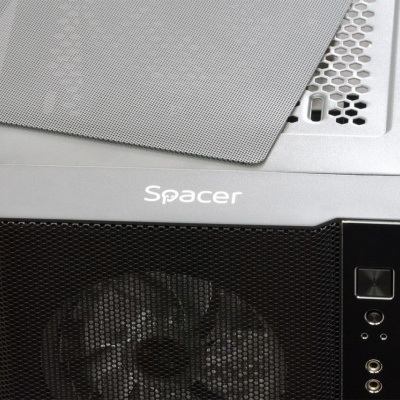 Carcasa Spacer Rainbow, ATX, Mid Tower NEGRU - Img 8