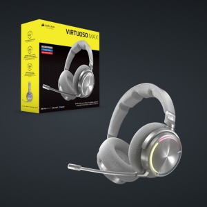 Casti Gaming CORSAIR VIRTUOSO MAX WIRELESS Silver