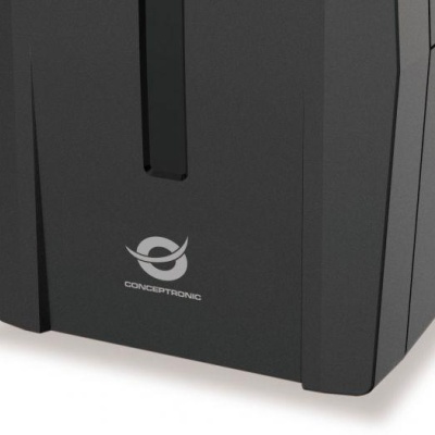 Conceptronic ZEUS02ES 850VA 480W UPS, Schuko x 2, HID USB, RJ45 In/Out, AVR, 96 x 286 x 138 mm - Img 5