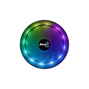 Cooler procesor Aerocool Core Plus iluminare RGB, putere de racire de pana la 110W TDP, 1x 120mm Hydraulic Bearing LED aRGB fan(600-1800 RPM, 21.8-51.3 CFM, 14.5-25.4 dBA, 0.53-1.41 mm-H2O), compatibil LGA 115X/775/1200/1700 /