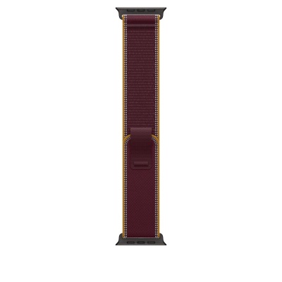 Curea pentru Apple Watch 49mm Burgundy Trail Loop - M/L - Black Titanium Finish
