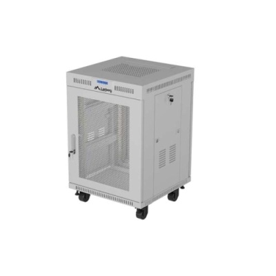 Dulap rack 19" perete 15U/600X600 (FLAT PACK) WITH MESH DOOR LCD, self- assembly, greutate maxima suportata 1200 kg, RAL color RAL7035, gri