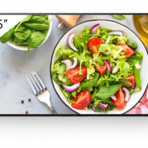 Ecran profesional LFD Monitor Signage Sony BZ35L, 55", UHD, 24/7, 550nit, panel IPS, Direct LED, 8ms, contrast static 1200:1, contrast dinamic 400000:1, mătuire 1%, Android 10, stocare 32GB. Miracast, Chromecast built-in, AirPlay, Apple HomeKit, Google