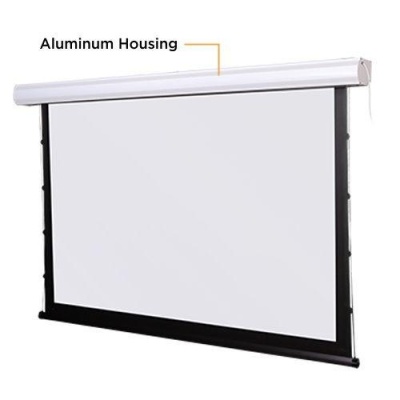Ecran proiectie electric ESAC100, instalare perete/ tavan, margini de mascare negre pe 4 laturi, material pentru ecran lavabil, intretinere usoara, motor tubular silentios, consum redus de energie, Dimensiune zona de proiectie- 200 x 150 cm, Diagonala-