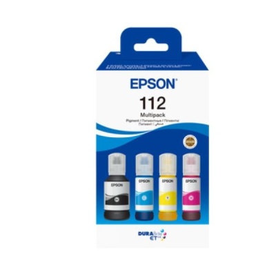 EPSON 112 EcoTank 4-colour Multipack, continut: 1 x 125 ml Black, 1 x 70 ml Cyan, 1 x 70 ml Magenta, 1 x 70 ml Yellow, Epson EcoTank LL11160, L15150, L15160, EcoTank Pro L15180, Epson ITS L6550, L6570. - Img 3