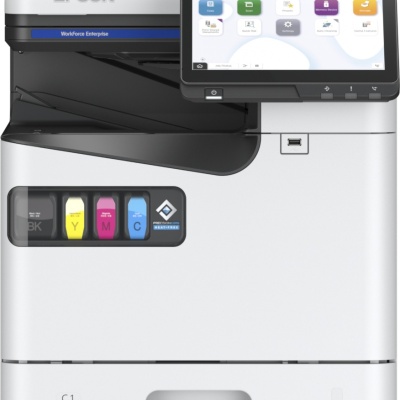 Epson Multifunctional color Inkjet A4 AM-C400, (Print, Scan, Copy) Tehnologie DURABrite™ Ultra, Duplex automat, Viteza printare: 40ppm mono si color, Volum maxim lunar: 384.000 pagini, Viteza scanare: 50ipm, Scanare catre email, FTP, retea, USB, Formate