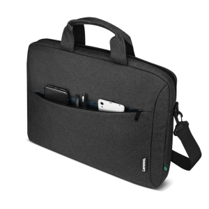 Geanta laptop Lenovo Topload T210 (ECO), 16", Negru, Functii: Rezistenta la apa, Tip inchidere: Fermoar, Material: Poliester, Dimendiuni (Lungime x Inaltime x Adancime): 390mm x 55mm x 275mm, Greutate: 0.456 Kg - Img 2