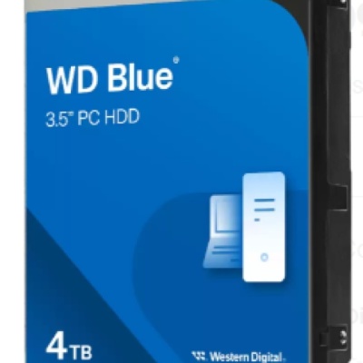 HDD desktop WD WD Blue, 4 TB, 5400 RPM, 128 MB cache, SATA III