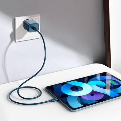 Incarcator retea Baseus Super Si, Quick Charge 20W, 1 x USB Type-C 5V/3A, albastru - Img 8
