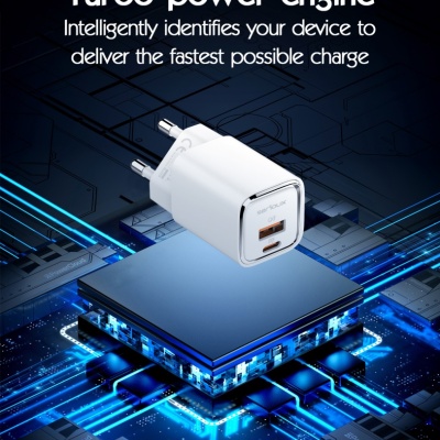 Incarcator retea Serioux 30W Quick Charge, Intrare AC100-240V~ 50/60Hz 0.7A Max, PD Ieșire: 5V-3A, 9V-3A, 12V-2.5A, 15V 2A, 20V=1.5A (30W), QC Ieșire: 5V-3A, 9V-2A, 12V=1.5A (18W), PD+QC=5V=3.6A, Total: 30W Max - Img 10