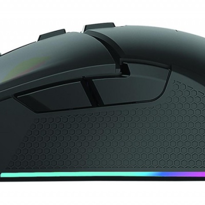 Kit Gaming Serioux Kayel 4 in 1, Tastatura de gaming, 104 taste, 19 taste Anti-ghosting , design slim, iluminare rainbow, structura metalica gri, taste negre + design cu palm rest, cablu USB 1.5M PVC, plug and play; Mouse gaming, senzor Sunplus 199, - Img 7