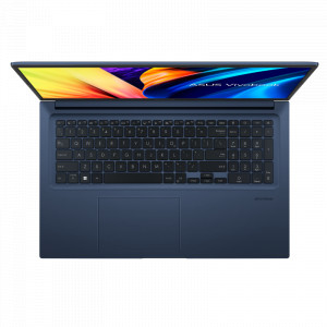 Laptop ASUS Vivobook M1503QA-L1120, 15.6-inch, FHD (1920 x 1080) OLED 16:9, AMD Ryzen(T) 5 5600H, AMD Radeon(T) Graphics, 8GB DDR4 on board,512GB , Plastic, Quiet Blue, No preinstalled OS, 2 years