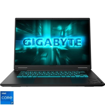 Laptop Gaming GIGABYTE A16, cu procesor Intel Core i7-13620H, 16'' IPS, 16 GB DDR5, 1 TB SSD, NVIDIA GeForce RTX 5060, 8GB GDDR7, Fr OS