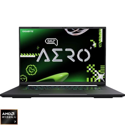 Laptop Gaming GIGABYTE AERO X16, cu procesor Ryzen AI 7 350, 16'' IPS, 16 GB DDR5, 1 TB SSD, NVIDIA GeForce RTX 5050, 8 GB GDDR7, Windows 11 Home