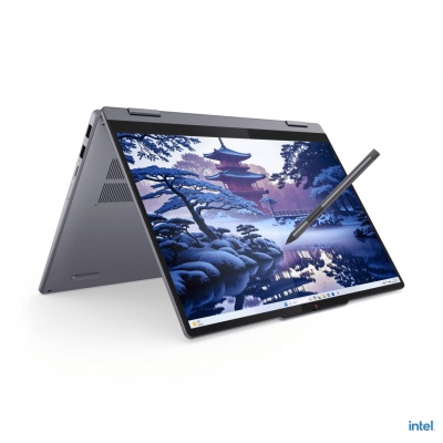 Laptop Lenovo IdeaPad 5 2-in-1 14IAL10, 14" WUXGA (1920x1200) IPS 300nits Glossy, 45% NTSC, 60Hz, TÜV Low Blue Light, Glass, Touch, Intel® Core Ultra 5 225U, 12C (2P + 8E + 2LPE) / 14T, Max Turbo up to 4.8GHz, 12MB, video Integrated Intel® Graphics, RAM - Img 7