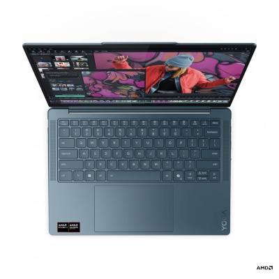 Laptop Lenovo Yoga Slim 7 14AKP10, 14" 2.8K WQXGA+ (2880x1800) OLED 1100nits (peak) / 500nits (typical) Glossy, 100% DCI-P3, 120Hz, Eyesafe®, Dolby Vision®, DisplayHDR™ True Black 1000, X-Rite®, PureSight Pro, AMD Ryzen™ AI 7 350 (8C / 16T, 2.0 / 5.0GHz, - Img 2