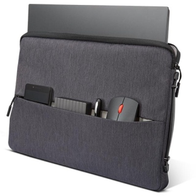 Lenovo 14-inch Laptop Urban Sleeve Case, Rezistenta la apa, Interior captusit, 1x compartimente interioare, Tip inchidere: Fermoar, Material: Poliester, Dimensiuni: 380 x 260 x 30 mm, Greutate: 370g, Garantie: 1 an - Img 9