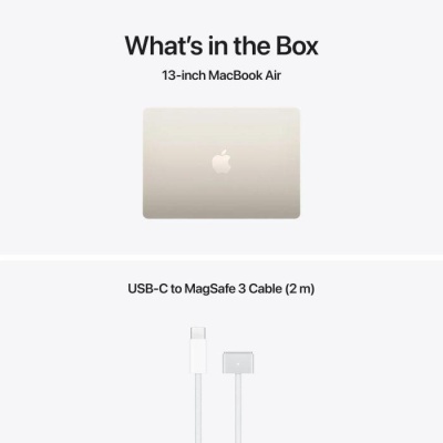 MacBook Air 13.6" Retina/Apple M5 (CPU 10-core, GPU 8-core, NeuralEngine16-core)/16GB/512GB - Starlight - INT KB (No Adapter) - 2026 - Img 3