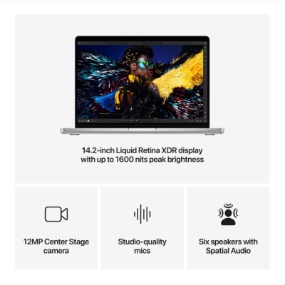 MacBook Pro 14.2"/Apple M4 (CPU 10-core, GPU 10-core, Neural Engine 16-core)/32GB/1TB - Silver - INT KB (Cto from MCX14RO/A) - Img 5