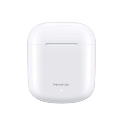 Mcdodo Casti Teana Series TWS True Wireless Bluetooth cu Carcasa Incarcare White
