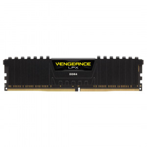 Memorie RAM Corsair Vengeance LPX Black, DIMM, DDR4, 8GB, CL16, 2666MHz