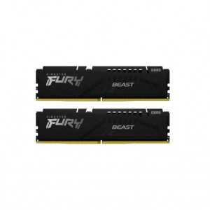 Memorie RAM Kingston, DIMM, DDR5, 64GB, 6000MHz, CL36, 1.35V, FURY Beast, Kit of 2