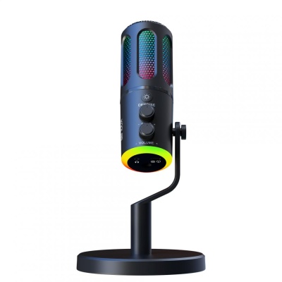 Microfon Gaming de birou Serioux SU8, condenser, unidirectional, frecventa raspuns 20-20KHz, sensibilitate maxima -11DBFS la 80 dB SPL, rata de esantionare 48KHz, rata de biti 16/24bit, raport semnal zgomot 75dB, interfata 3.5mm si USB-C, putere intrare - Img 2