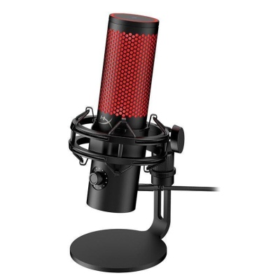 Microfon HyperX QuadCast 2, USB-C, pentru gaming, streaming si podcasting, control on-board, iluminare LED, stand antișoc demontabil, PC/Mac/PS5/PS4, negru - Img 2