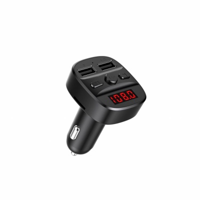 Modulator FM Serioux ABFM60, Bluetooth 5.0 , raza actiune de până la 5 m, voltaj intrare: 1x DC 12V/24V ,2 porturi USB: 1x USB DC5V 2.4A Max 1 x USB audio (pana la 32 GB), slot MicroSD (pana la 32 GB), format muzica: MP3/WMA/WAV, frecvența FM: 87.5MHz - - Img 2