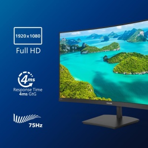 Monitor LED PHILIPS 241E1SC, 23.6inch, FHD VA, 4ms, 75Hz, negru - Img 7