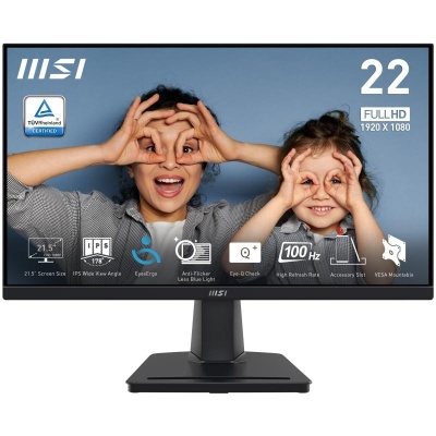 Monitor MSI 21.5" PRO MP225, Diagonal (inch): 21.5, Diagonal (cm): 54.5, Aspect ratio: 16:9, Panel: IPS, Resolution: 1920x1080, Refresh Rate: 100Hz, Response time GtG: 4ms, Response time MPRT: 1ms, Brightness (max): 250 cd/㎡, Contrast (static) : 1300:1, - Img 9