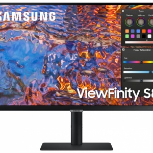MONITOR SAMSUNG LS27B800PXPXEN 27 inch, Panel Type: IPS, Resolution: 3840x2160, Aspect Ratio: 16:9, Refresh Rate:60Hz, Response time GtG: 5ms, Brightness: 350 cd/m², Contrast (static): 1000 : 1, Viewing angle: 178º(R/L), 178º(U/D), Color Gamut