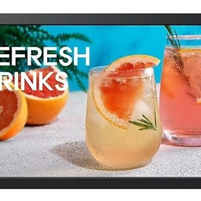 Monitor signage SAMSUNG LH13QBCEBGBXEN, Full HD de 33 cm (13") QB13C, 1920 x 1080 pixeli, 8 ms, 500 niți, funcționare 16/7, HDMI, RS232in, USB 2.0, Rețea Ethernet LAN Wi-Fi, WiFi 2.4/5GHz, negru
