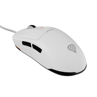 Mouse gaming cu fir Gensesis Krypton 660, interfata USB, 12000 DPI, 6 butoane, iluminare RGB, alb - Img 4