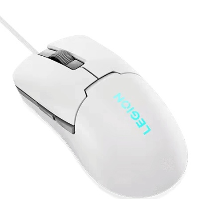 Mouse gaming Lenovo Legion M300s, Iluminare RGB, 8k DPI, Sensor Pixart, Glacier White - Img 2