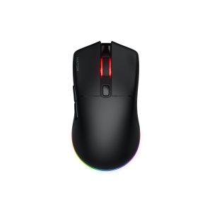Mouse gaming wireless Hator Pulsar 3, polling rate pana la 1000Hz, senzor Optical PixArt PMW 3311, rezolutie maxima 12000 DPI, switch HATOR® Optical 100M, iluminare RGB 16.8M culori, side switch Kailh 3M, durata de viata baterie in wireless mode pana la