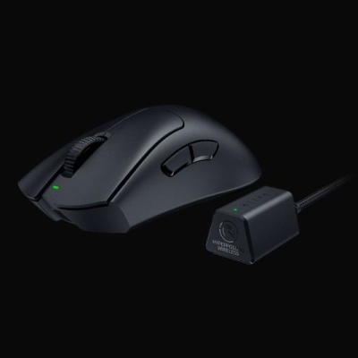 Mouse Razer DeathAdder V3 Pro optic, numar butoane progamabile 5, rezolutie 30000 DPI, negru, include Dongle wireless HyperPolling - Img 4