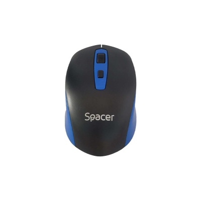 MOUSE Spacer, PC sau NB, 1600 dpi, butoane/scroll 4/1, negru cu albastru - Img 3