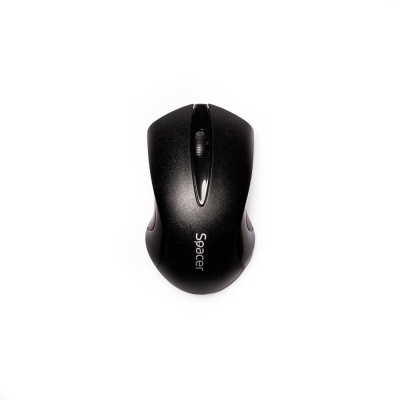 Mouse spacer SPMO-W12, wireless, 1000DPI, 3 butoane, functie auto sleep, negru - Img 2