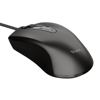 Mouse Trust cu fir, optic, rezolutie maxima 1200 DPI, negru - Img 3