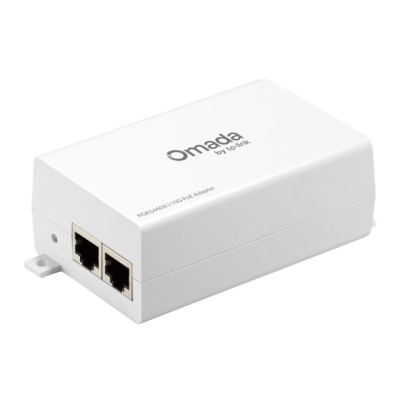Omada 54V 60W 10G Passive PoE Adapter Port: 1× 10Gbps Passive PoE Port, 1× 10Gbps Non-PoE Port SPEC: 54V passive PoE supported, 60W PoE Power, Data and power carried over the same cable, Convenient wall-mounting design, 10G speed support, Plug-and-Play,
