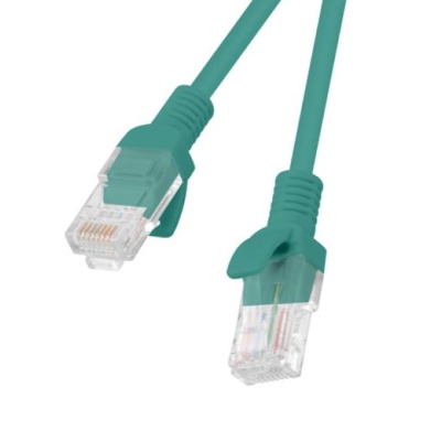 PATCHCORD CAT.5E UTP 0.5M GREEN FLUKE PASSED LANBERG