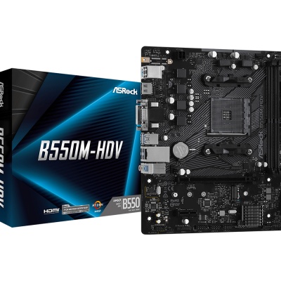 Placa de baza ASRock B550M-HDV, Socket AM4, DDR4, Micro-ATX - Img 2